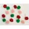 Hello Honey® 6ft. Pink, Red & Green Wool Felt Pom Pom Garland